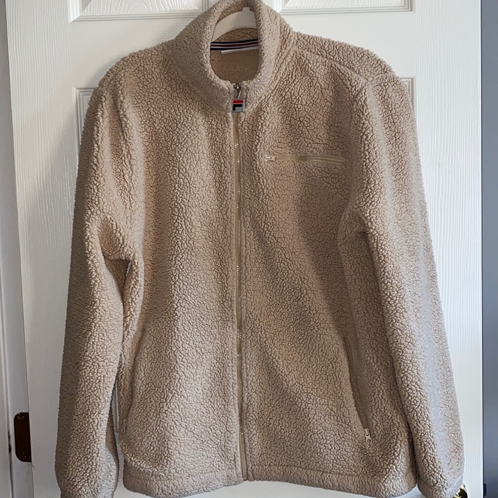 Vintage Style Urban Outfitters Fila Sherpa Jacket